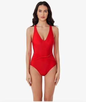 BCA by Rebecca Virtue Tori Twist - Women's One Piece Swimsuit-SIZE L